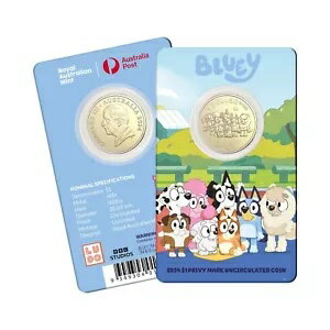 楽天WORLD RESOURCE【KING店】新商品: ブルーイ 2024 $1 プライベートマーク コインインカード ? ブルーイ、ビンゴと仲間たち