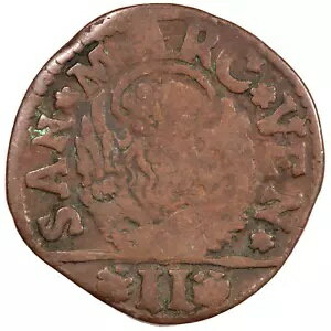 1684 - 1691 イタリア、ヴェネツィア、2 ソルディ: ダルマチア & アルバニア (#4890)