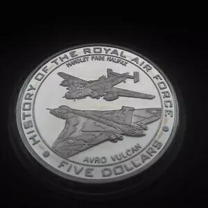 1 オンス シルバー 2008 ナウル 5 ドル ハンドリー ページ ハリファックス アブロ バルカン イギリス空軍の歴史