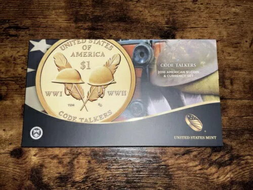 2016 アメリカの $1 コインと通貨セット コード トーカー