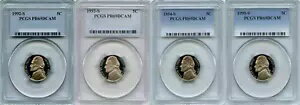1992 〜 1995 年ジェファーソン ニッケル セット - PCGS PR69DCAM - 4 コイン セット(3)