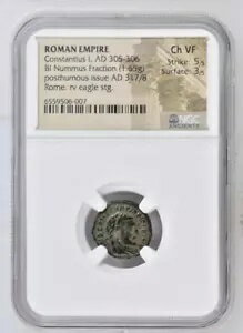 󥹥ƥ 1  AD 305-306 BI Nummus ʬȯ  NGC Ch VF *007
