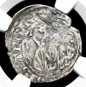 アングロガリア語。エドワード黒太子、1362-72、シルバー 1/2 グロス、NGC VF25
