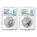 プレセール - 2024-S リバース プルーフ $1 モーガンとピース シルバー ダラー 2 個セット NGC ...