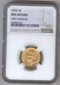 1878 ǥ ץ󥻥 إå $3.00  + NGC + UNC ܺ + ꥶ֤ʤ!