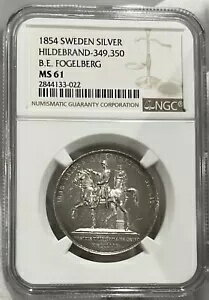 1854 ǥ С ҥǥ֥- 349,350 BE ե٥륯 MS 61 NGC LOC 9*