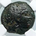 セレウコス I ニカトール 300BC 本物の古代セレウキッド ギリシャ コイン ATHENA NGC i89569
