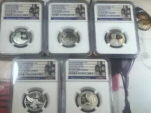 2022 S クラッド アメリカン レディース セット (5) 25c MS70 ウルトラ カメオ