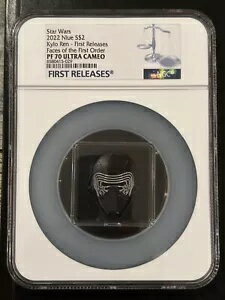 2022 ニウエ S$2 スター・ウォーズ ファースト・オーダーの顔 カイロ・レン 初リリース NGC PF70