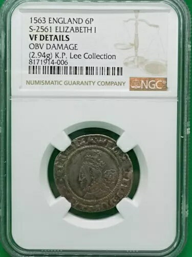  KP LEE 1563 󥰥 ꥶ٥1 åڥ NGC VF S 2561