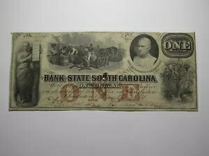 $1 1861 チャールストン サウスカロライナ サウスカロライナ州 廃止された通貨紙幣 サウスカロライナ州紙幣銀行