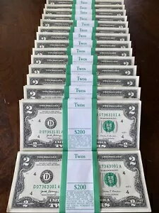 楽天WORLD RESOURCE【KING店】25 （$2） 2 ドル紙幣未流通連続 - もっと買うとさらにお得!!