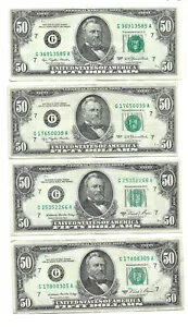 シリーズ 1977 1981A 1985 1988 $50 シカゴはあなたの選択をメモします (ロット E)