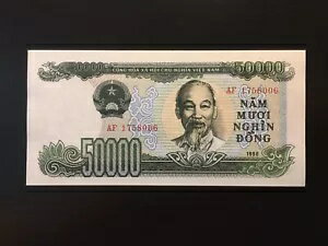 ベトナム 50000 ドン 1990 ピック 111a 新鮮な UNC - シリアル番号が異なる場合があります