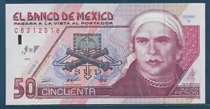 メキシコ 50 ヌエボス ペソ、1992 (1994)、P 101、オーストラリア