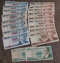 トルコ 300 万リラシ 19 紙幣ロット 250000 100000 + 1970 紙幣通貨お金