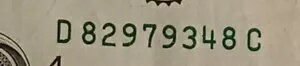 WORLD RESOURCE【KING店】のインク ウェル汚染エラー 2017 A $1 1 ドルの残りのシリアル番号がかなり暗くなりました｜アングル3