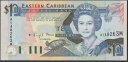 東カリブ海諸国 モントセラト島 10 ドル紙幣 1993 Unc Pick#27