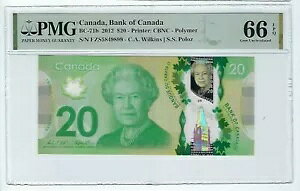 カナダ $20 2012 BC-71b PMG Superb GEM UNC 66 EPQ プレフィックス FZS
