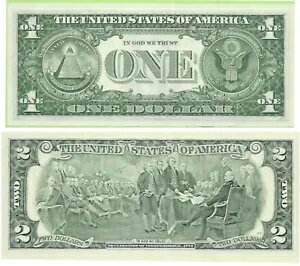 WORLD RESOURCE【KING店】の同一のマッチング「03842549」UNC、1963A $1 D4 & 2003A $2 E5 + ギフト! MAAE5｜アングル3