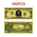 100 個米国第 9 代大統領金箔紙幣ウィリアム H. ハリソン百万ドル