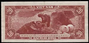 VIETNAM South 20 DONG P-6 ND 1962 ベトナム農民牛車 世界通貨メモ