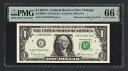 米国-1$ 2017A Fr#3006-G (GD ブロック) 「リピーター S/N 54735473」 UNC グレード 66