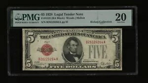 DBR 1928 $5 ˡ1525 BA ֥å PMG VF-20 ꥢ B28229264A