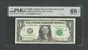 米国連邦準備制度 1 ドル 2009 Fr#3000-B (BG ブロック) UNC グレード 68
