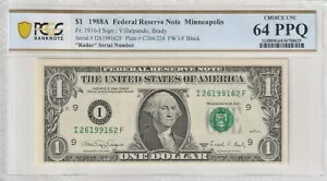 $1 1988A FRN Fr# 1919-I IF ֥å PCGS UNC 64 PPQ ߥͥݥꥹ 졼 ꥢֹ