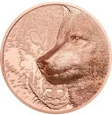 MYSTIC WOLF - 2021 モンゴル 50g 超高浮き彫り銅貨 カプセル入り/COA AK(3)
