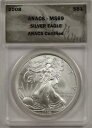 2008 シルバー イーグル $1 ANACS MS 69 1 オンス ファイン シルバー(3)
