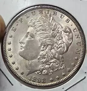 1898 P モルガン シルバー ダラー XF-AU コイン JRT 186