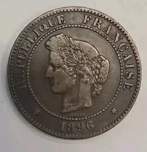 フランス - 1896-A (トーチ) 5 サンタイム - 非常に希少 - ニース コイン