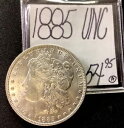 1885 モーガン シルバー ダラー UNC! ENNコイン(3)