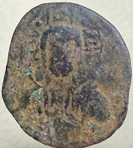 古代ビザンチン帝国コイン 1028-1042 AD キリスト・イエス・キリスト 王の中の王