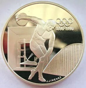 フランス 1994年 円盤投げ 100フラン 1オンス銀貨、プルーフ