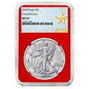 プレセール - 2025 $1 アメリカン シルバー イーグル NGC MS69 ER ウエスト ポイント スター ラベル レッド...