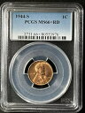 1944-S 1C RD リンカーン小麦 1 セント PCGS MS66+RD 80553976(3)