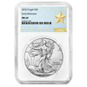 2022 $1 アメリカン シルバー イーグル NGC MS69 ER ウエスト ポイント スター ラベル(3)