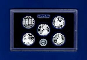 2024 S シルバー プルーフ クォーター セット - アメリカン レディース - 5 コイン - 箱なし/COA - シルバー 99.9%