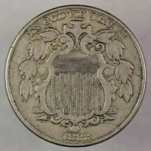 1882シールドニッケルXFの表面...