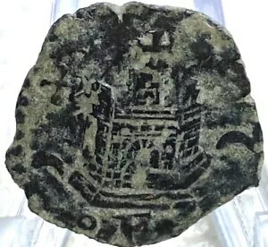 ニース 1500 年代のスペインコイン 1566-1598 フィリップ ブランカ王海賊時代の城 本物