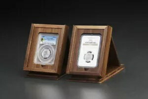 ブラックウォールナットシングルPCGS古代コイン銅コインギフトディスプレイコレクションボックス