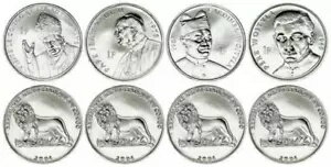 楽天WORLD RESOURCE【KING店】聖教皇ヨハネ・パウロ二世 COA 付き UNC 2004 コンゴコイン 4 枚 - もっとお得に購入