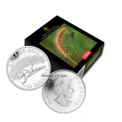 2012 カナダ $10 地理カマキリ ファイン銀貨