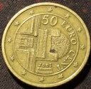 コイン、中古、50セント、2002年、背面(3)