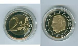 ベルギー 2 ユーロ硬貨 PP/プルーフ (1999 年 - 2017 年の間で選択)-