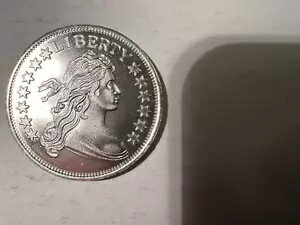 ドレープ バスト ヘラルディック イーグル スムース リム ファクシミリ シルバー ダラー 1 トロイ オン..