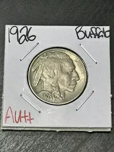 1926 P バッファロー ニッケル 見事な AU+ 未流通コイン (Raw12930) について